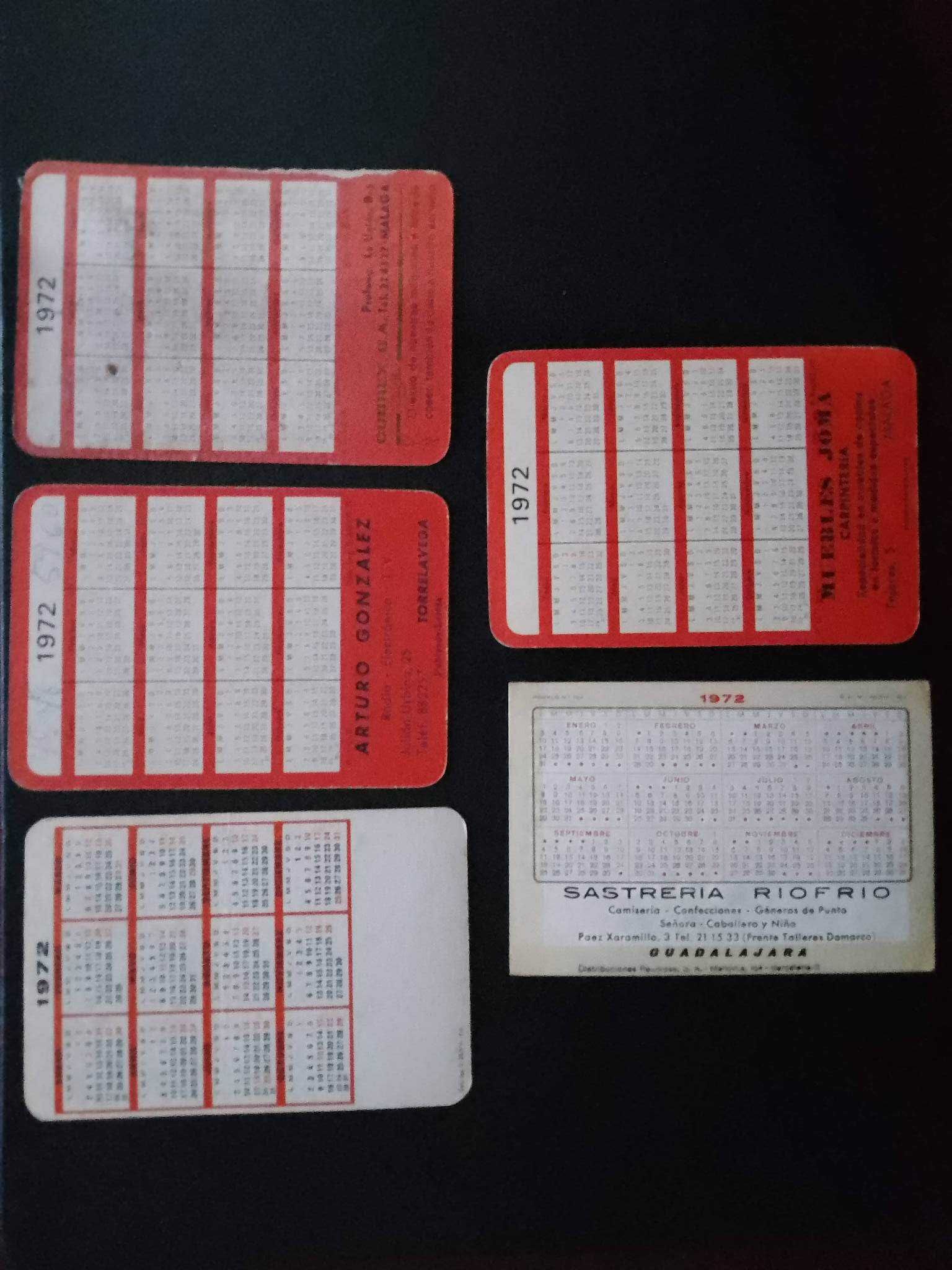 lote de 160 calendários antigos com oferta de 5 de 1970