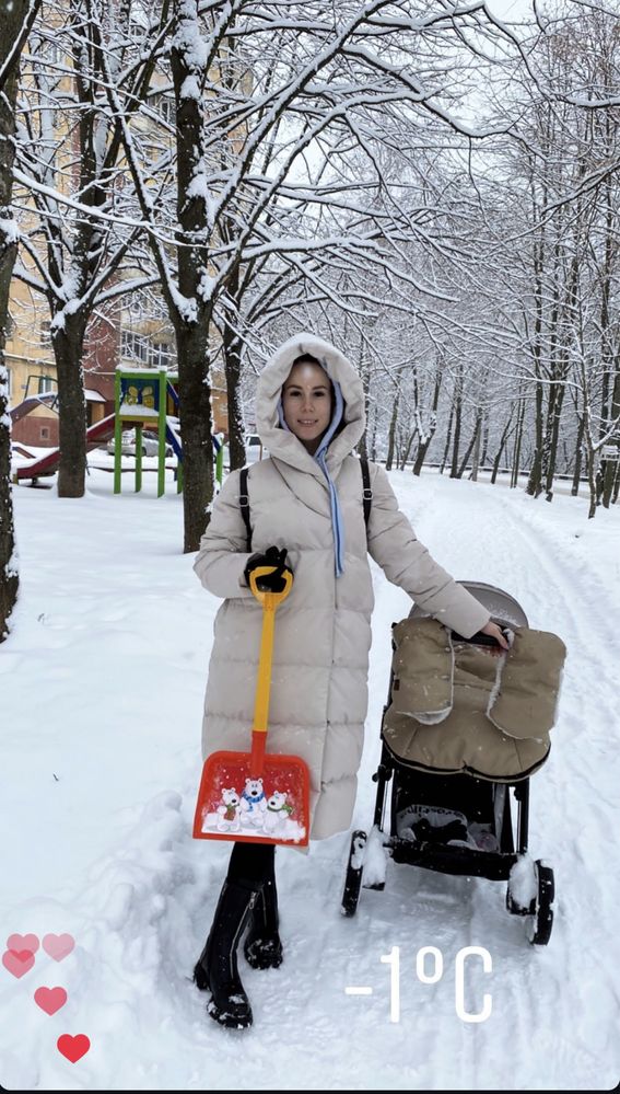 Конверт(з рукавичками) на зимові прогулянки на овчині.