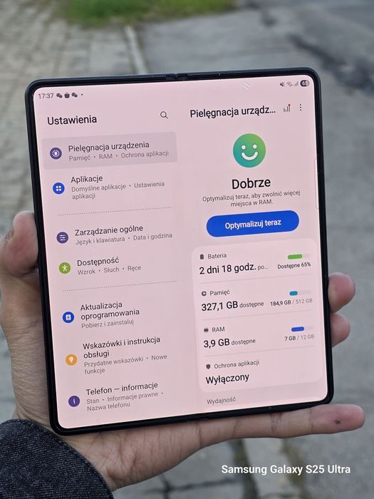 Samsung Galaxy Z Fold 5,Exclusive kolor,Nowe Ekran i Bateria, 2 Lat GW