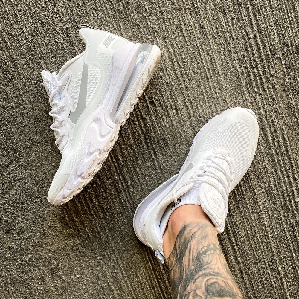 Кросівки чоловічі Nike Air Max 270 React White S 36-45 Хіт Сезону