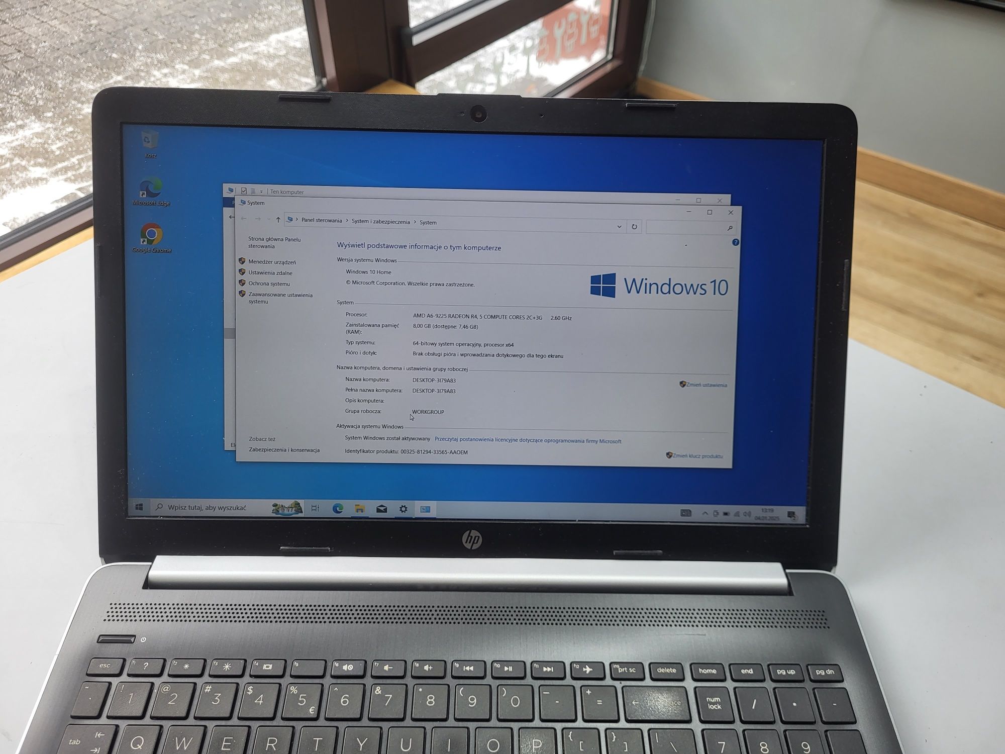 Laptop HP 15-db AMD A6 8Gb SSD 256Gb Win 11