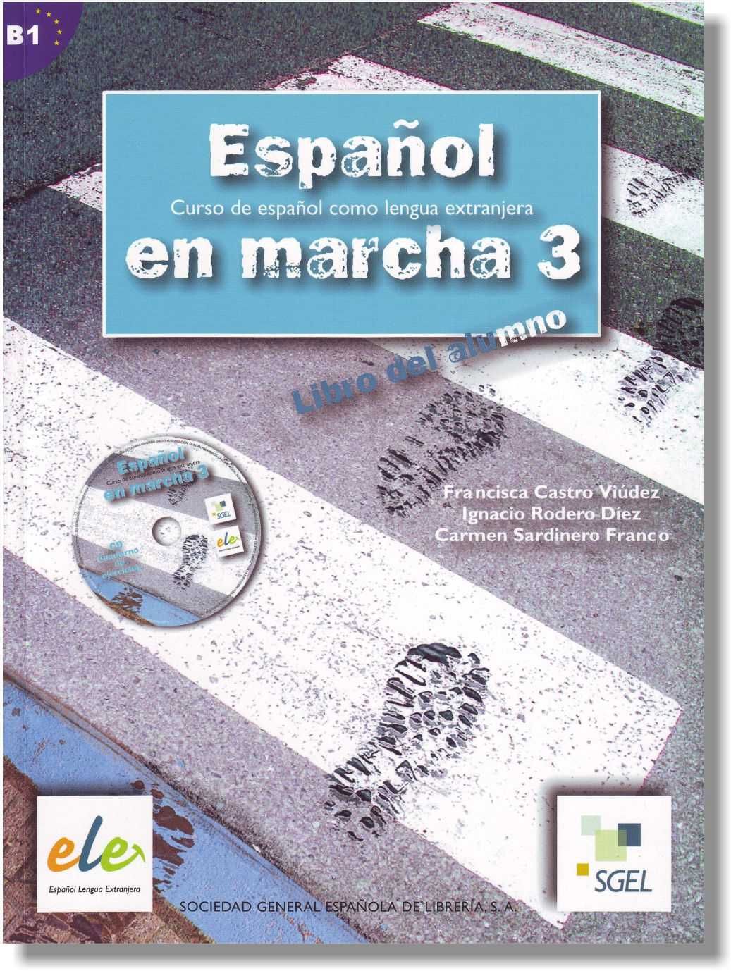 Цветные учебники испанского языка Espanol en marcha A1, A2, B1