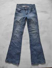 jeansy Wrangler spodnie dzwony 28-32 M