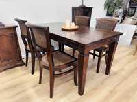 Stylowy zestaw kolonialny: stół z 4 krzesłami :)