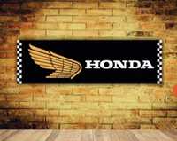Baner plandeka Honda 150x60cm motorsport racing gt