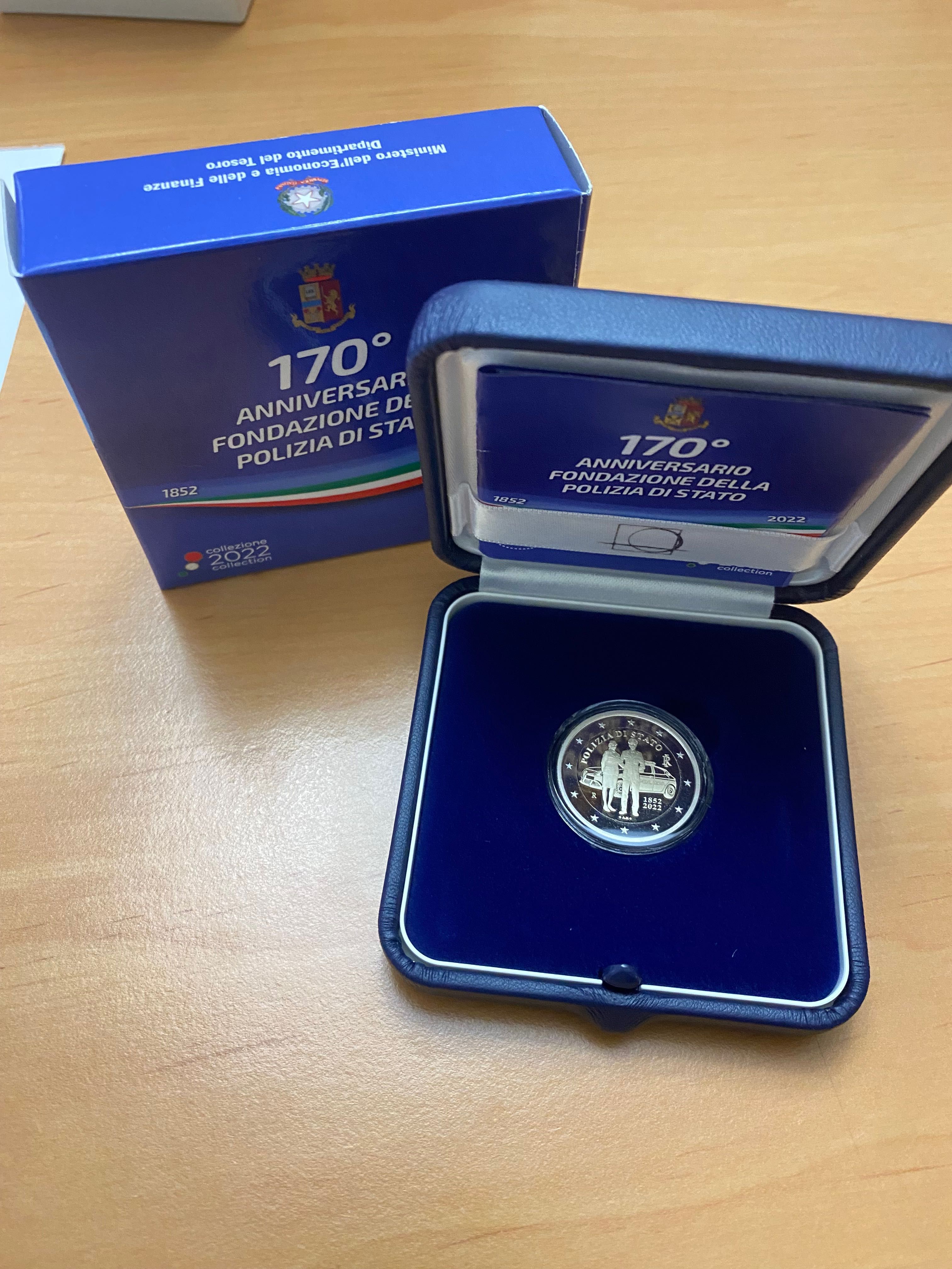 Moeda 2€ proof Itália 2022 - Polícia Nacional