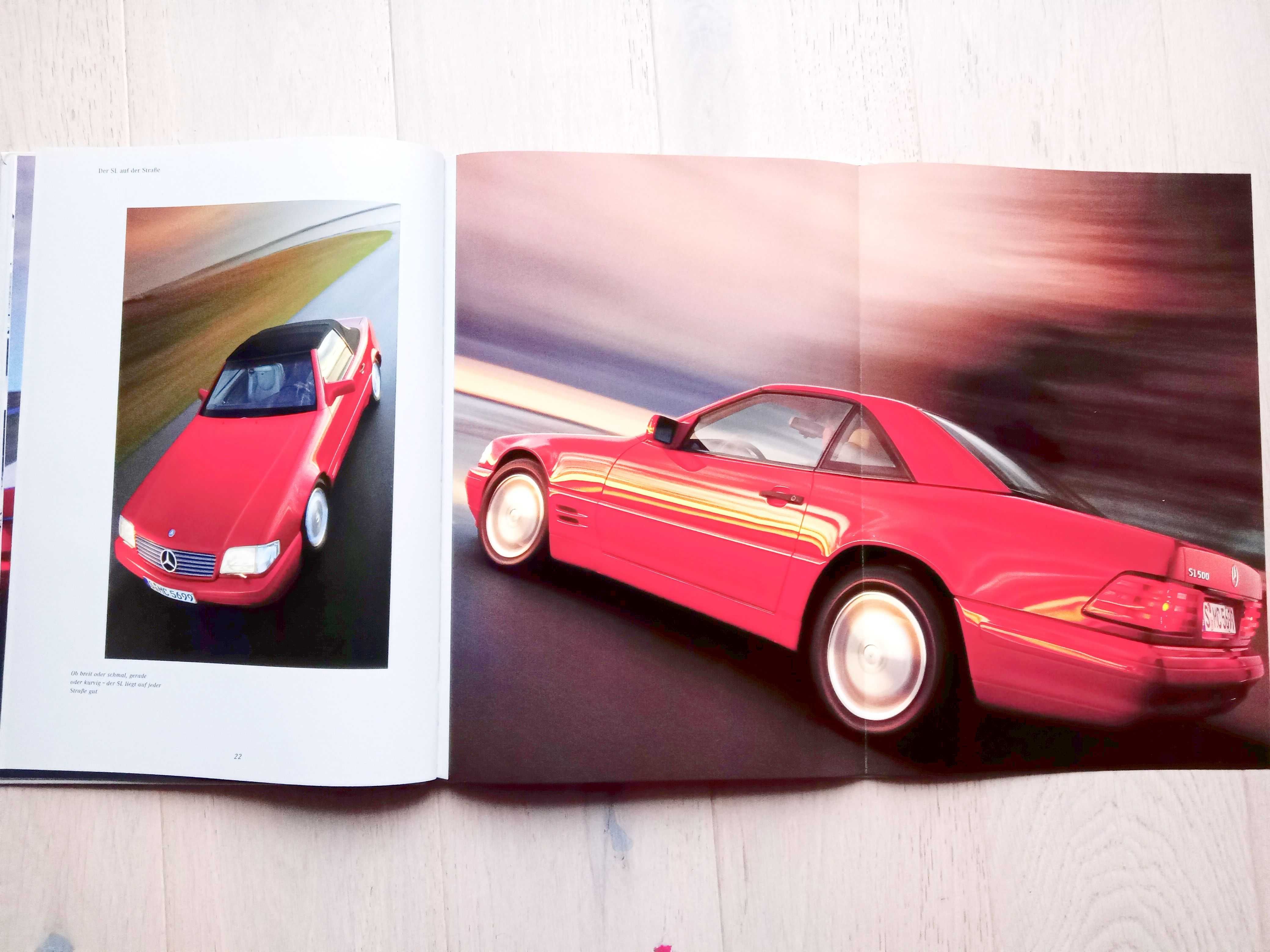 Mercedes SL ( R129 ) 1996 HARD COVER prospekt 62 str., stan BDB