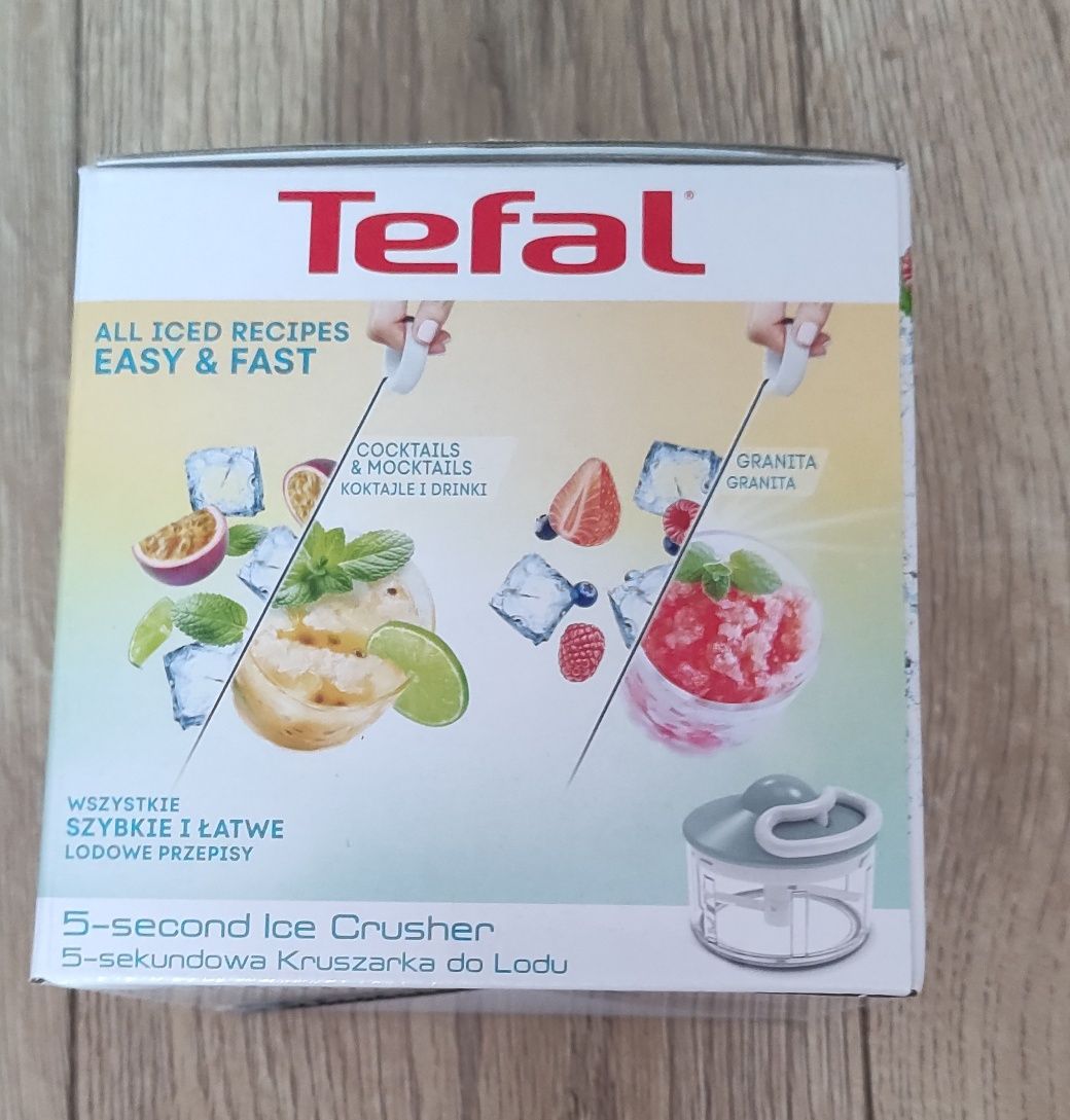5 sekundowa kruszarka do lodu Tefal nowa