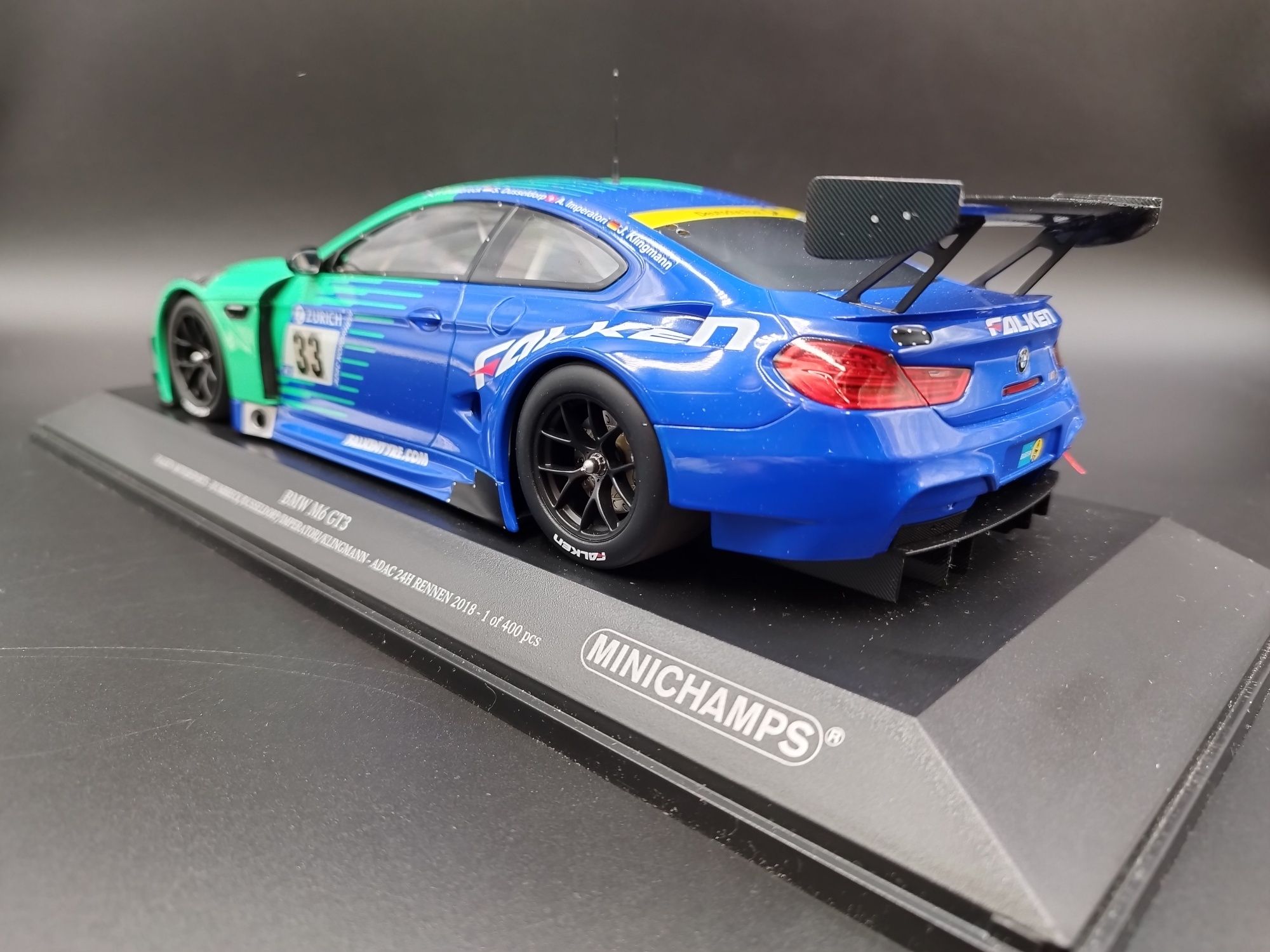 1:18 Minichamps BMW M6 GT3 Falken #33 limit 1 z 400 model