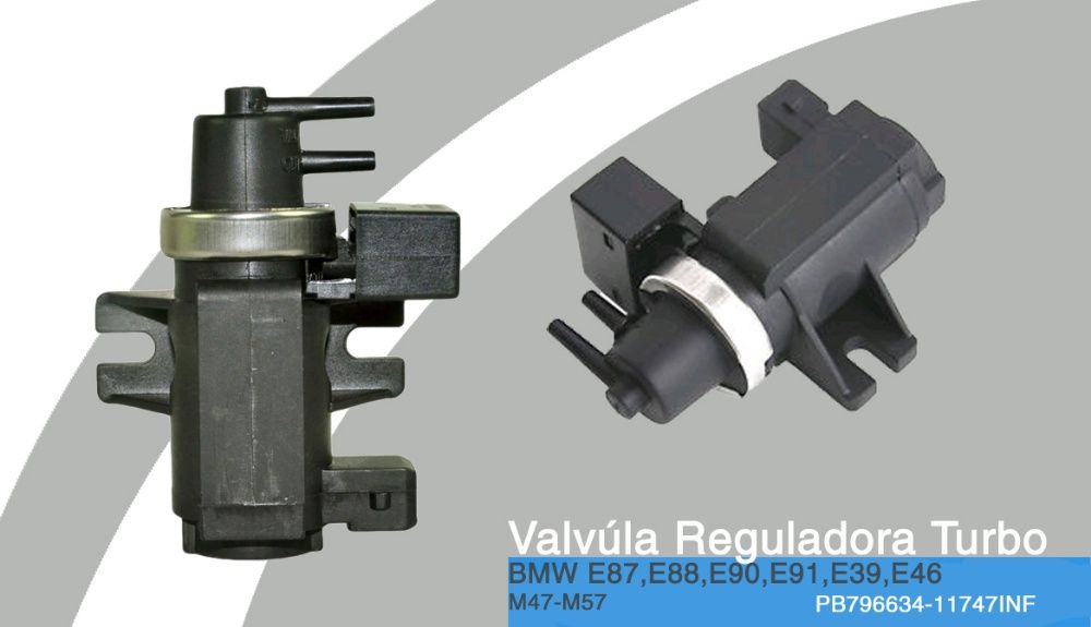 Válvula Reguladora Pressão Turbo NOVA p/BMW E87,E46,E39,E90