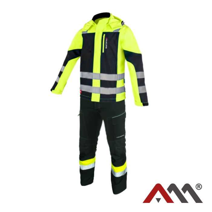 Elastyczne i rozćiągliwe Spodnie robocze  softshell do pasa UNIVERSAL