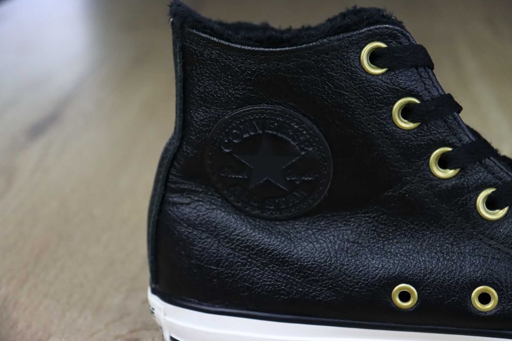 Converse Ctas Hi skórzane ocieplane trampki 39 ( 25 cm)