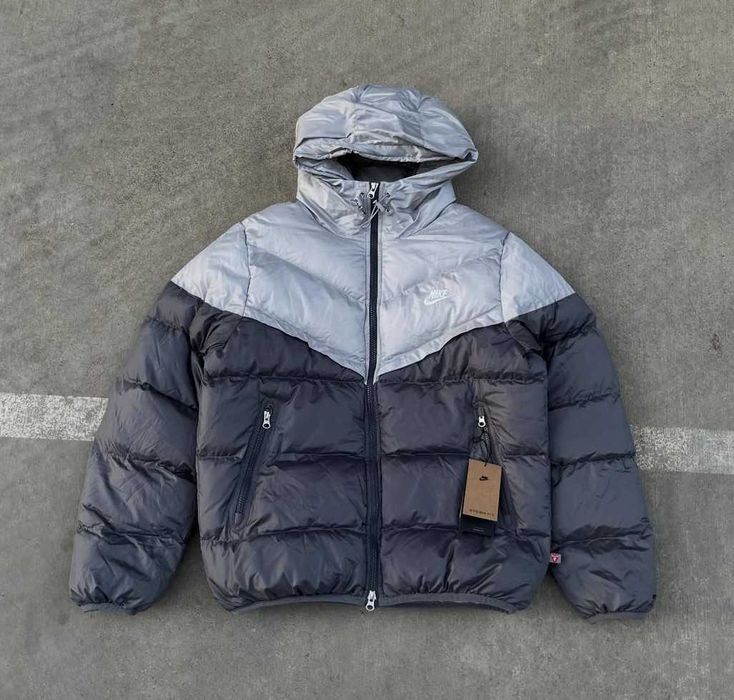 !SALE! Пуховик Nike NSW Storm-Fit Gray XS S M L XL XXL куртка найк