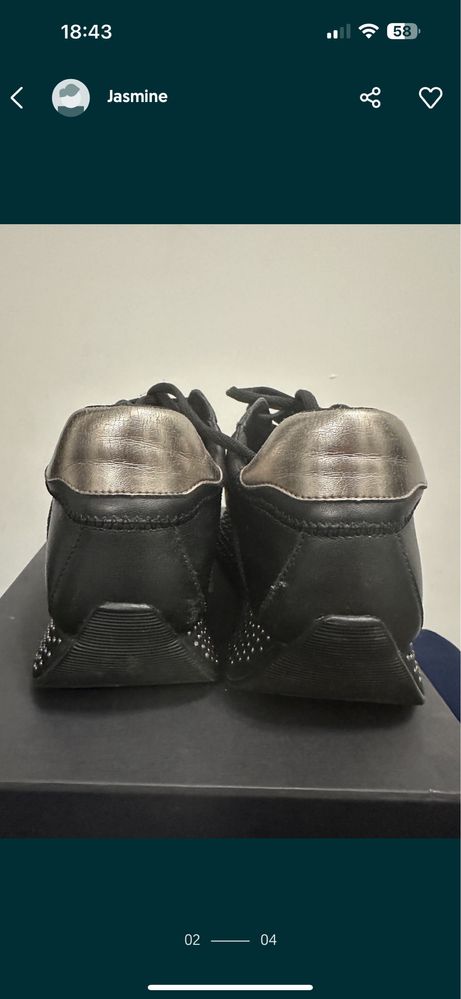 39 Liu Jo Casadei platforma adidasy sneakersy skóra naturalna PREMIUM