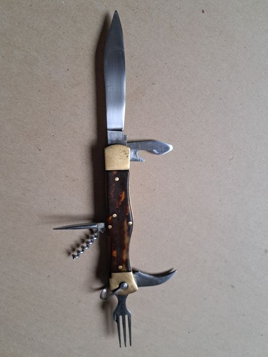 Нож складной туристический,многофункциональный" Металлист".СССР