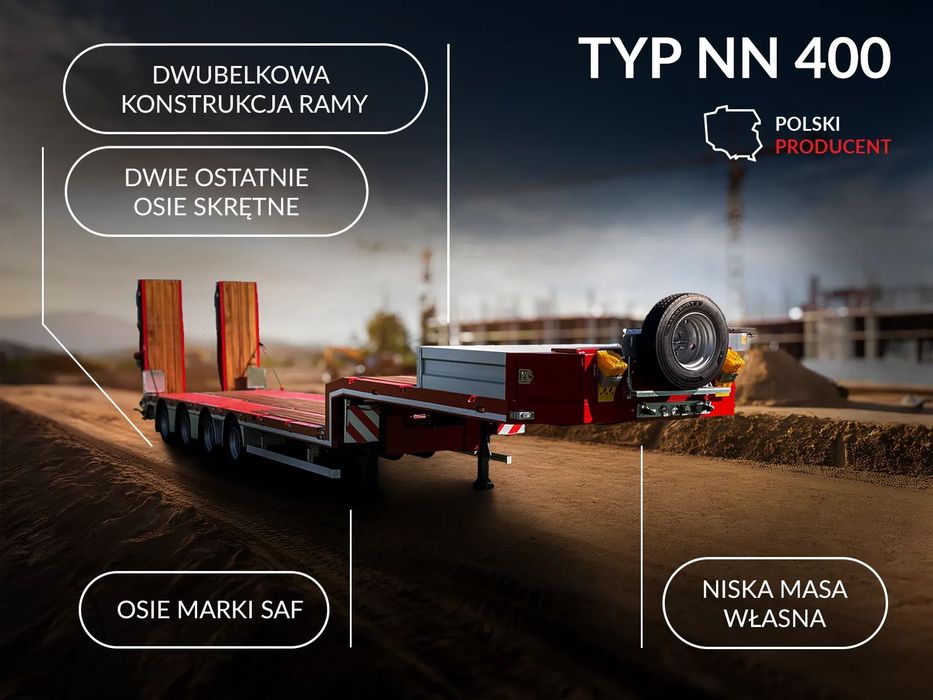 PALEX- NN 400  Polski producent naczepy niskopodwoziowej PALEX Typ : NN 400