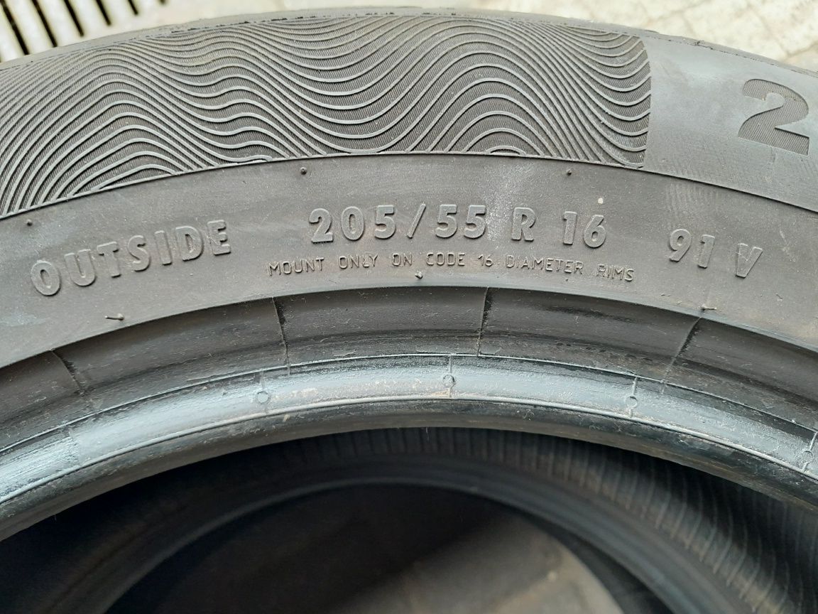 CONTINENTAL 205/55R16 91V , pojedyńcza opona letnia.