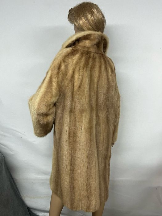 Długie futro z norek