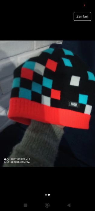 Czapka zimowa neonowa