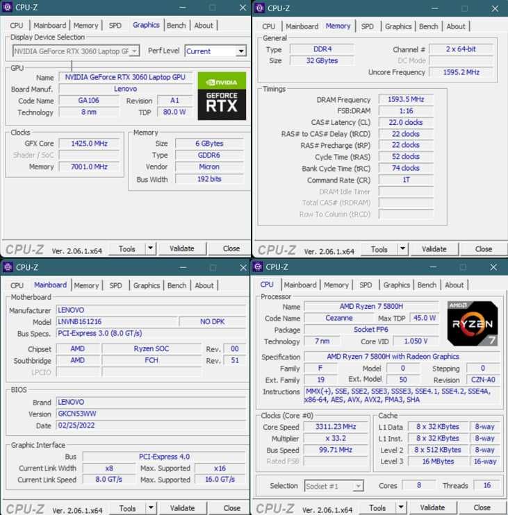 Legion 5 - Ryzen 7 RTX3060 32gb ram 120hz