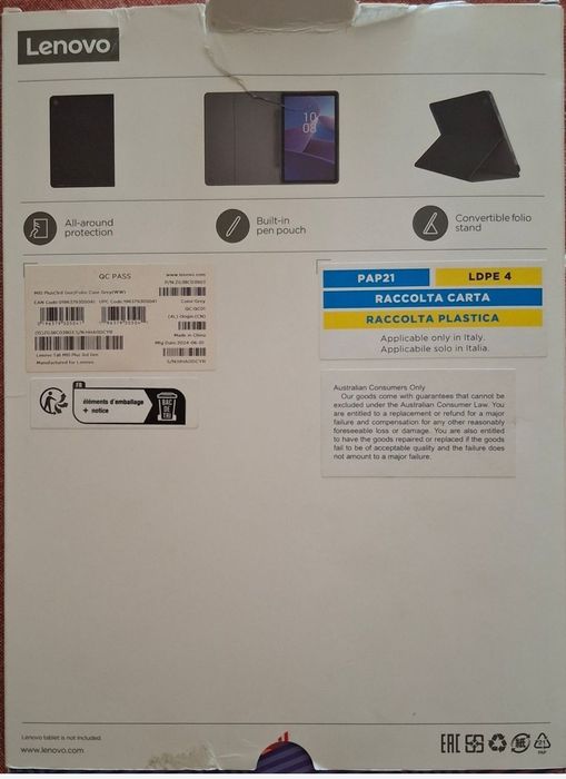 Capa Lenovo Tab M10 Plus 3 geraçao 
Nova, sem caneta.