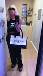 черный короткий топик Chanel