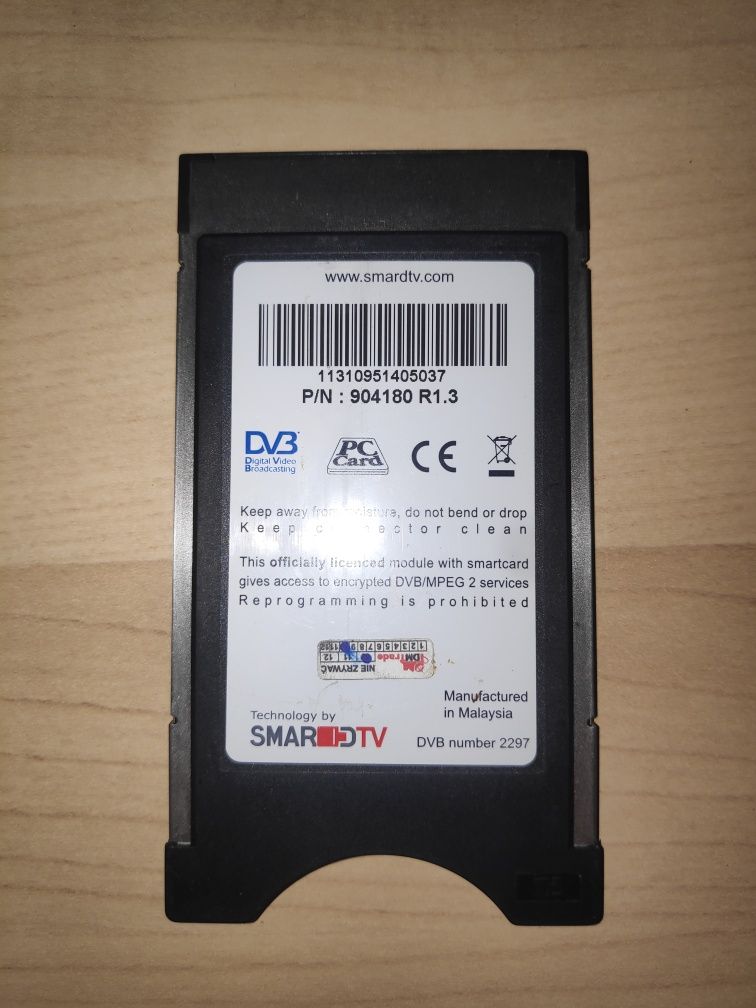 Moduł CA conax z kartą do oferty Smart HD, Start + w canal +.