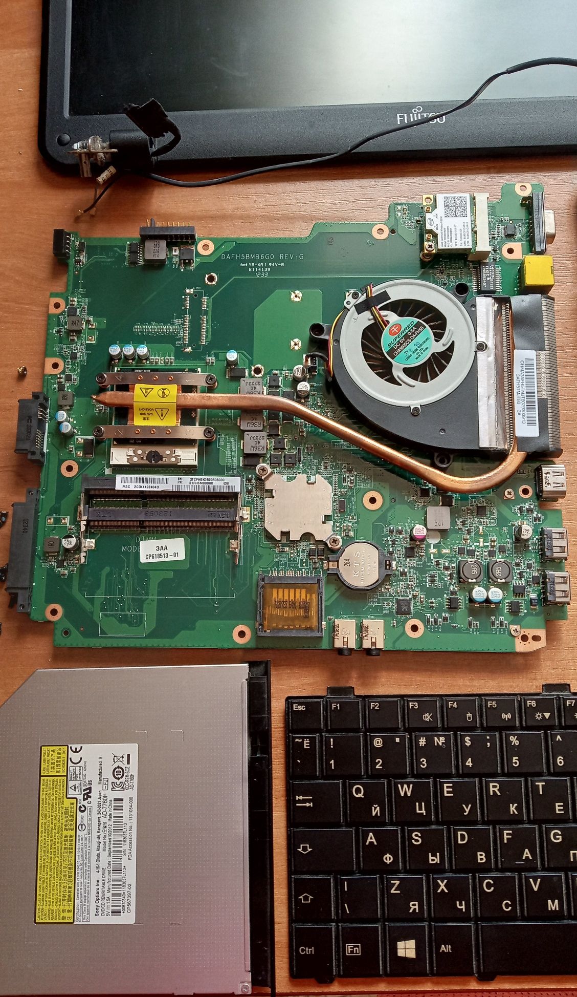 Fujitsu A512 LIFEBOOK A Series Разборка ноутбука запчасти