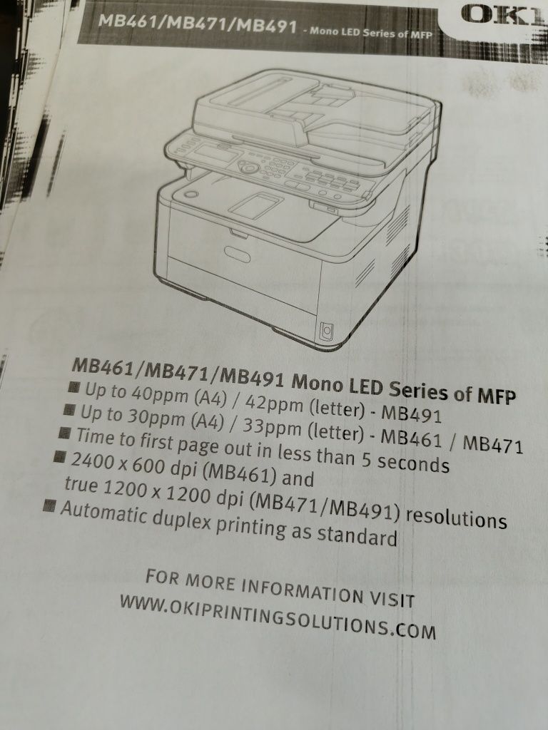 Drukarka OKI MB471w
