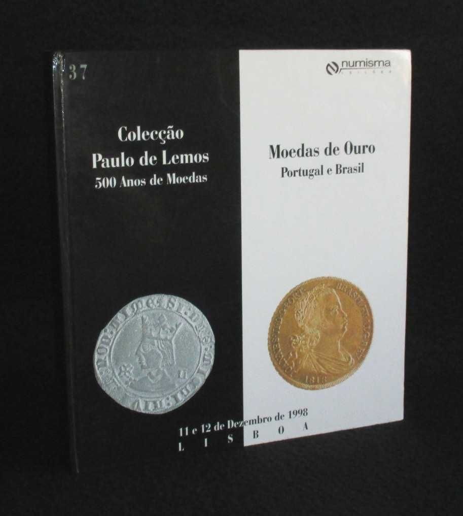 Livro Colecção Paulo de Lemos Moedas de Ouro Portugal e Brasil