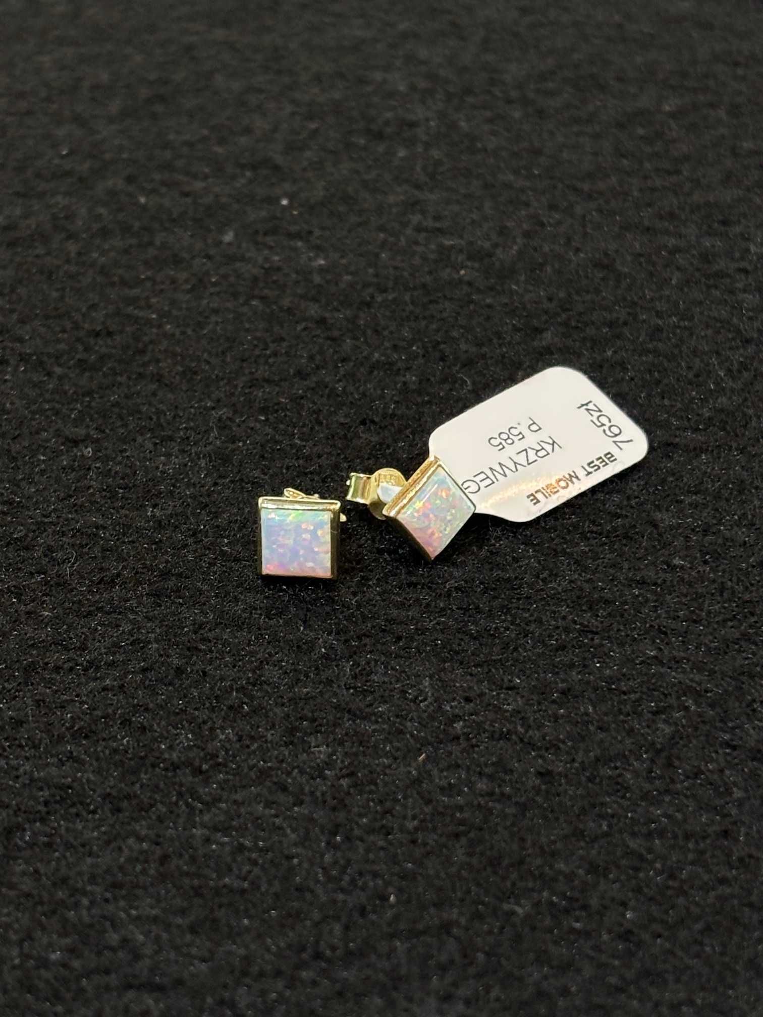 Piękna Nowe złote kolczyki P. 585 W. 1,39G NR 98 Best Mobile KRZY