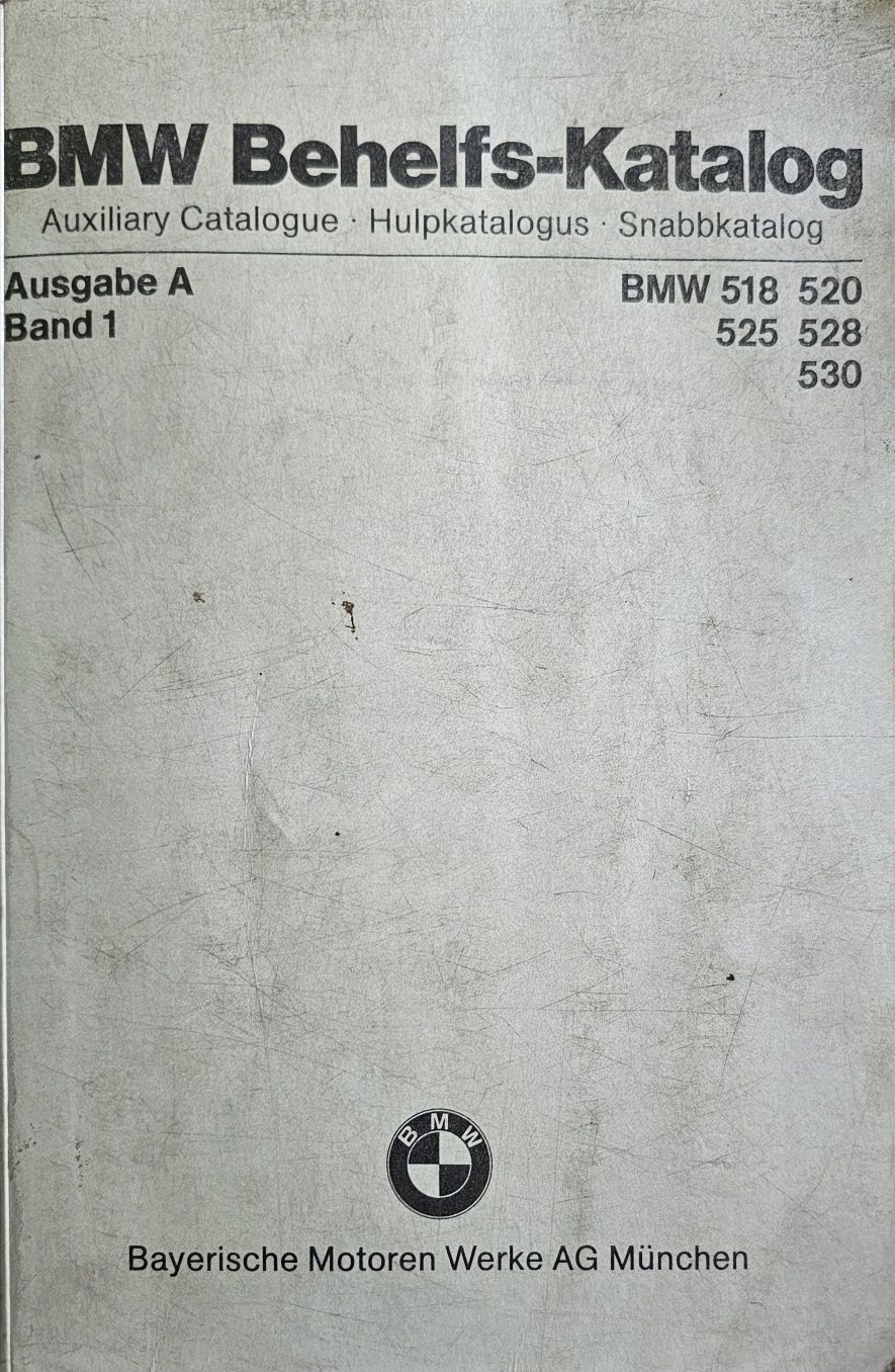 BMW BEHELFS-KATALOG 1980r 518,520,525,528,530