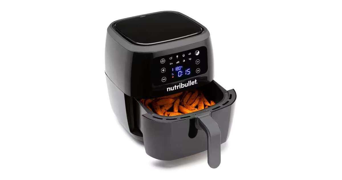 Fritadeira sem Óleo NUTRIBULLET Air Fryer XXL Digital NBA071B