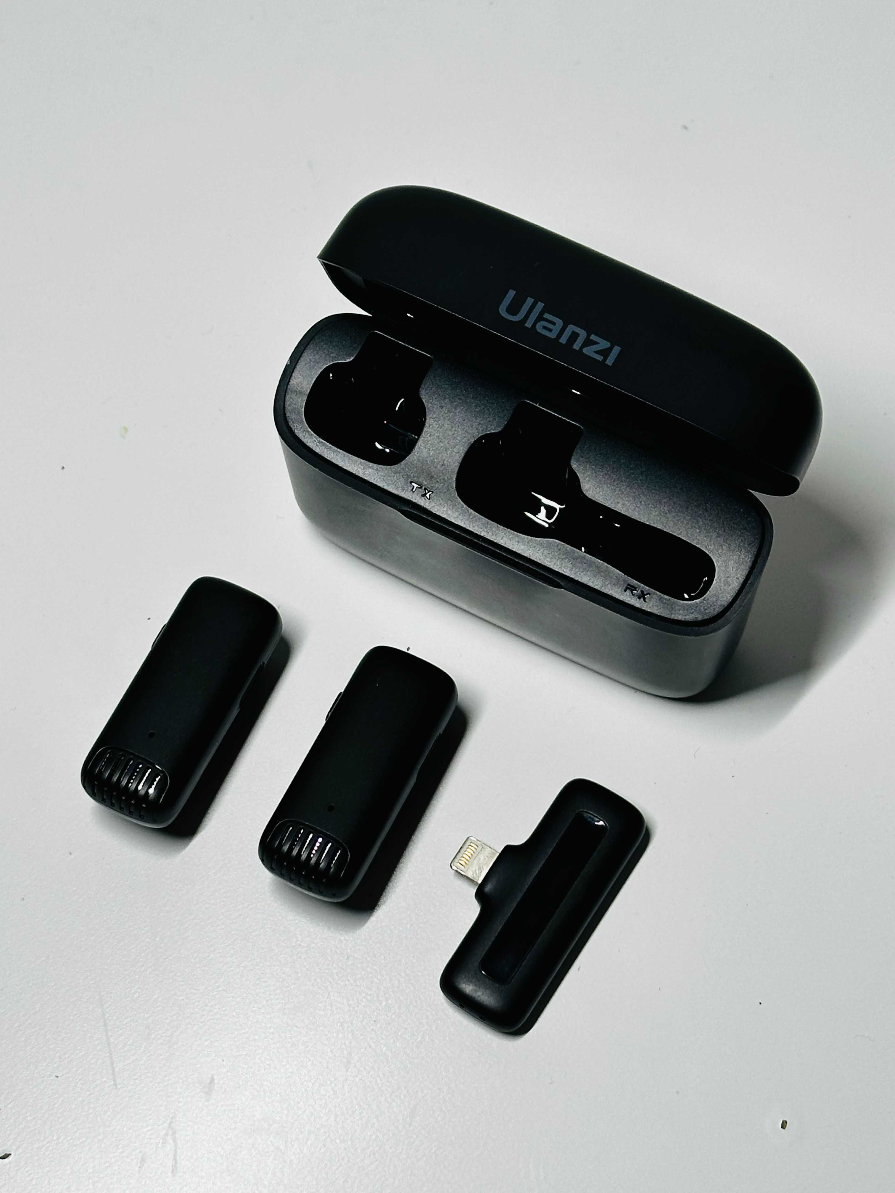 Microfone ULANZI J-12 sem fios iOS - 2 em 1 com Lightning