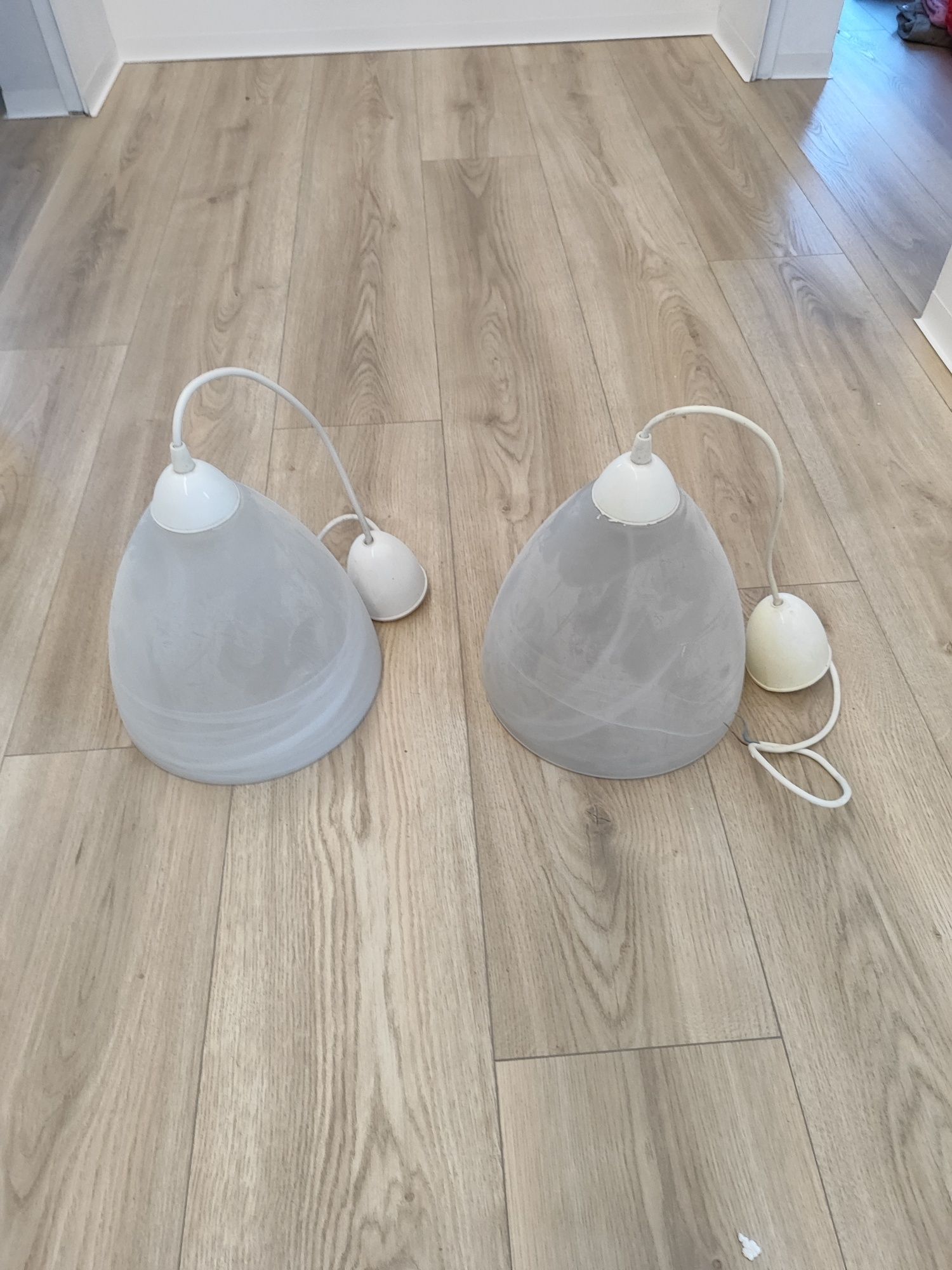 Lampa klosz szklany duży gwint