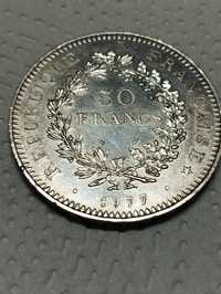 Moeda 5 ,50 francos em prata