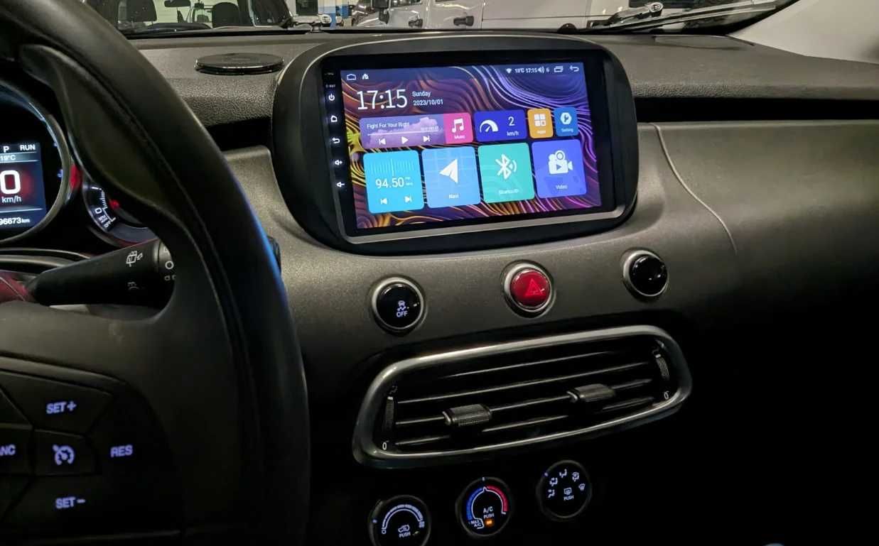 Auto Rádio Fiat 500X Android 10 para modelos do Ano 2014 a 2020