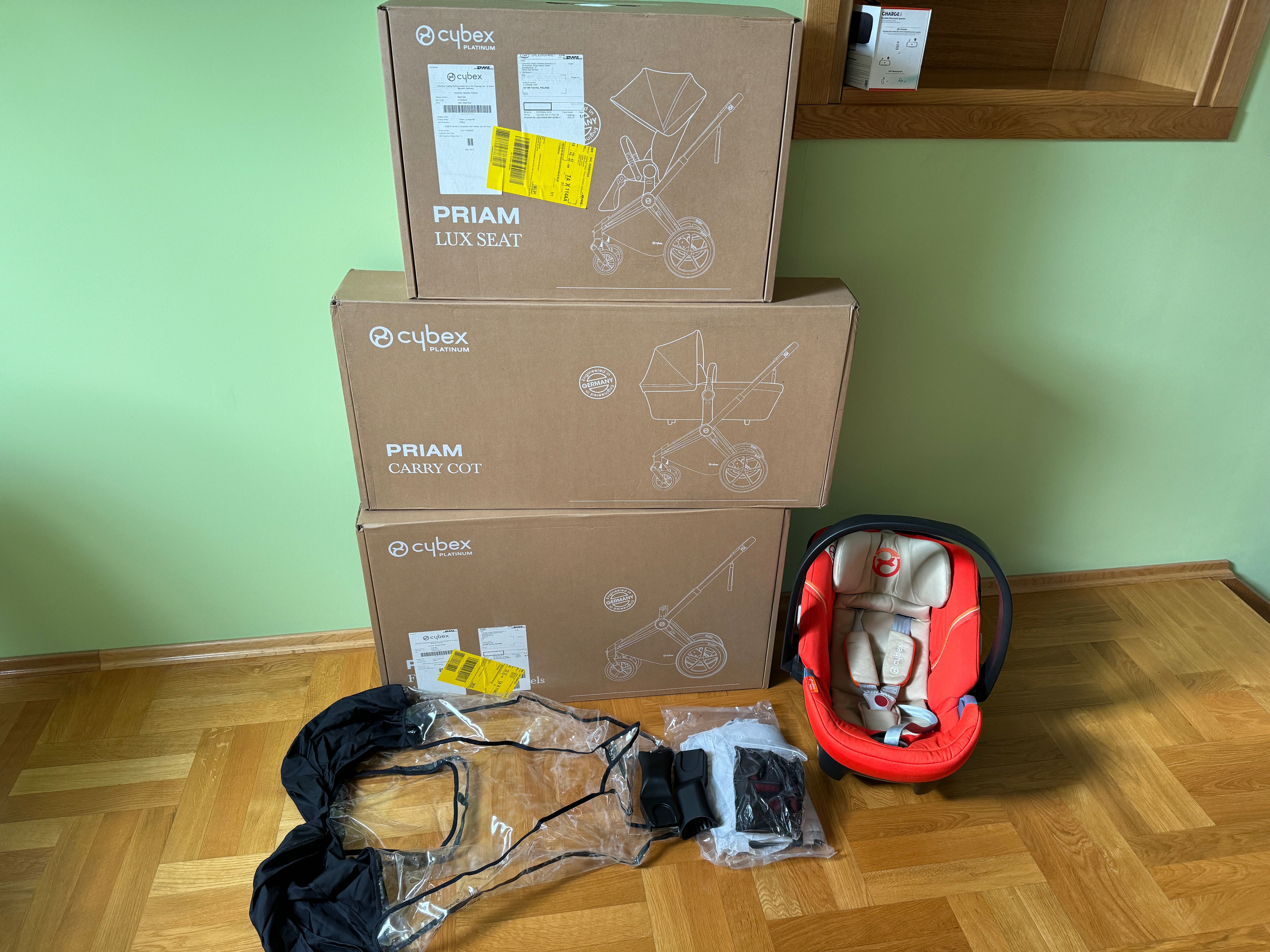 wózek dziecięcy 3w1 Cybex Priam, godola, spacerówka, nosidełko