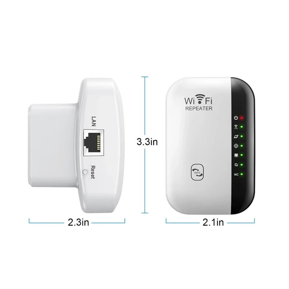 Repetidor WiFi, amplificador de extensão de 300 Mbps (Artigo Novo)