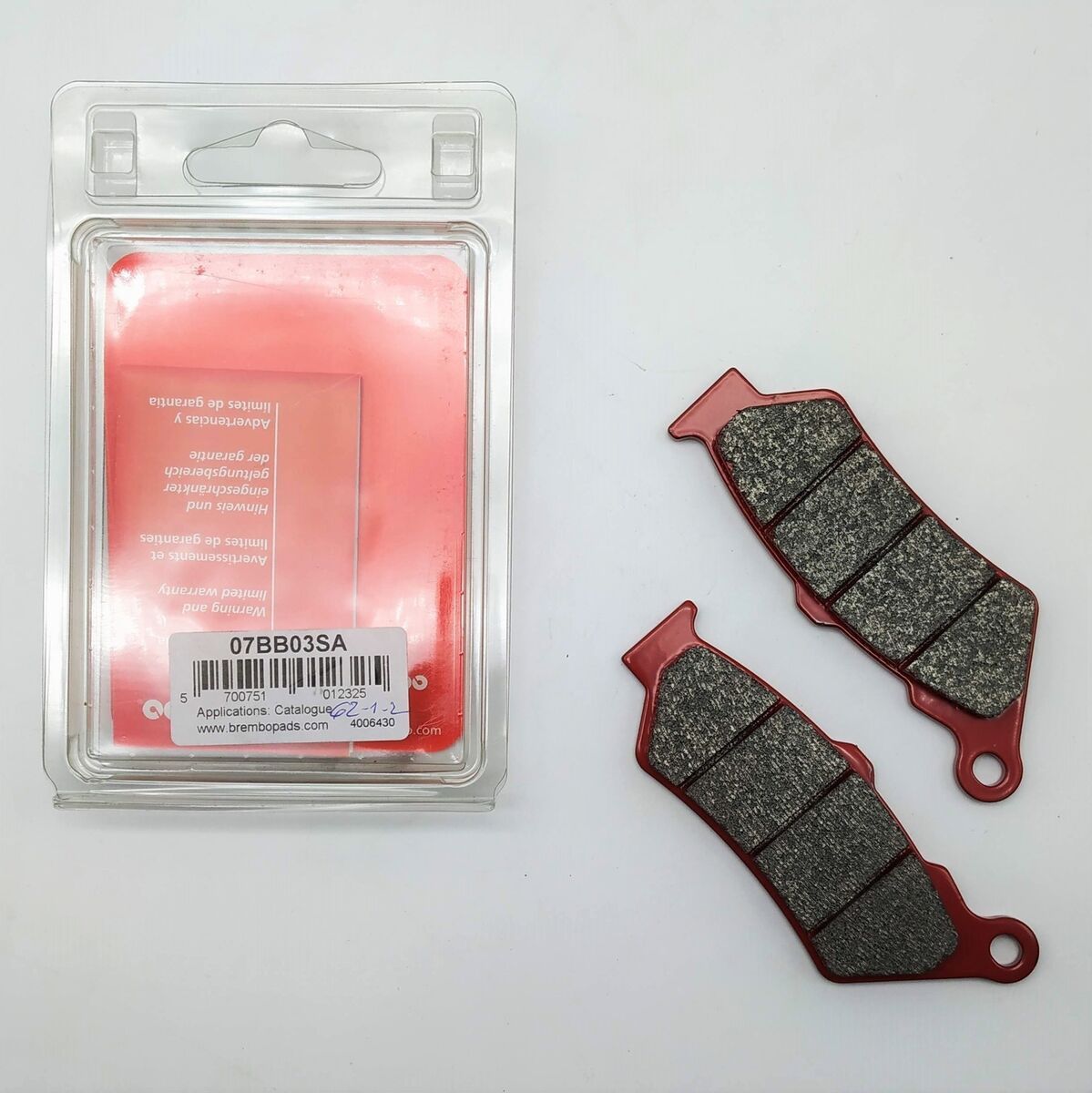 Pastilhas de travão motos estrada scooters