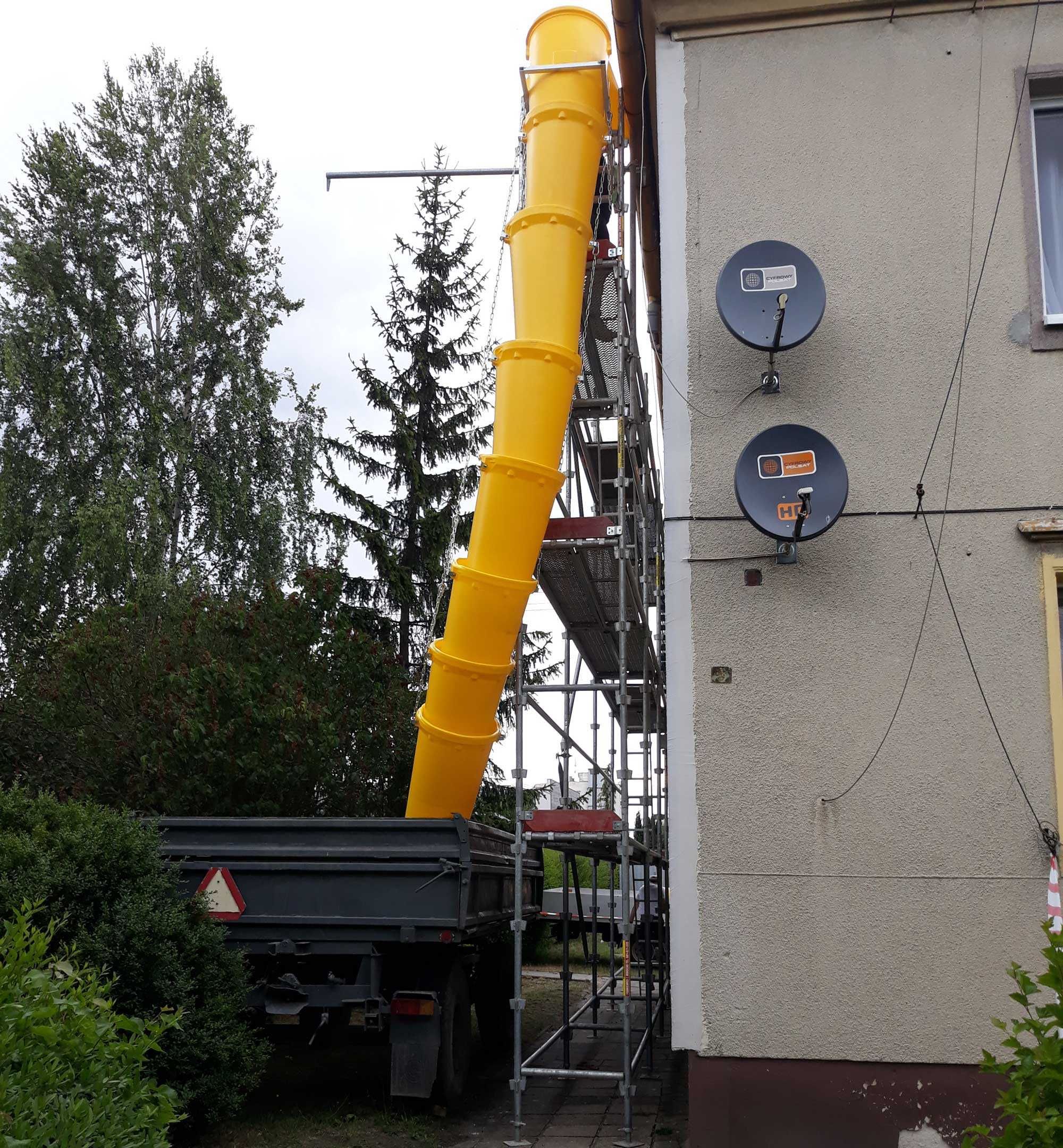 Zsyp na gruz / Lej spustowy Wynajem