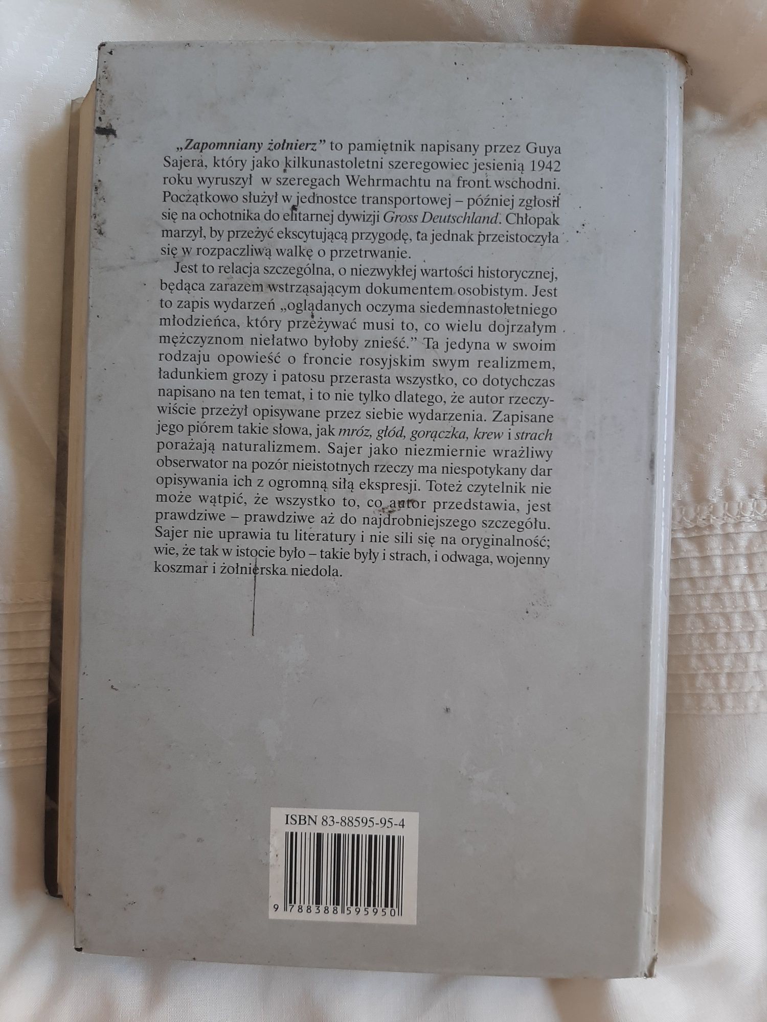 Książka Guy Sajer " Zapomniany żołnierz"