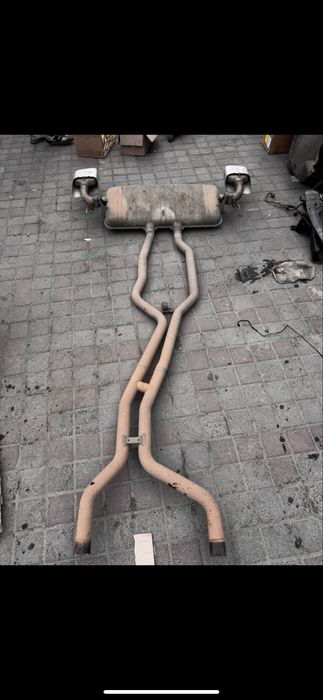 выхлоп глушитель глушник трасса порше кайен 958 4.8 porsche cayenne 7p