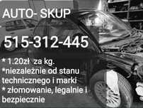 Skup samochodow 24h zlomowanie do 1.20zl Kg!