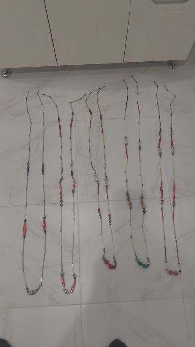 Бусы на елку Стеклярус Елочные игрушки СССР  новорічні іграшки