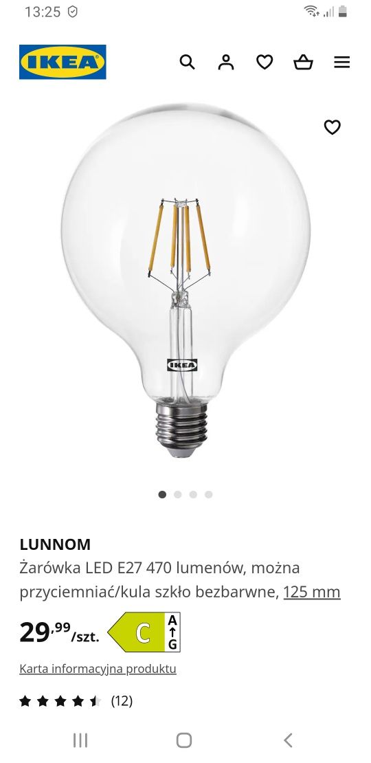 Lampa Brunsta IKEA