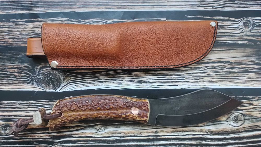 Nóż ZZ Custom Knives NESSMUK, poroże, NCV1