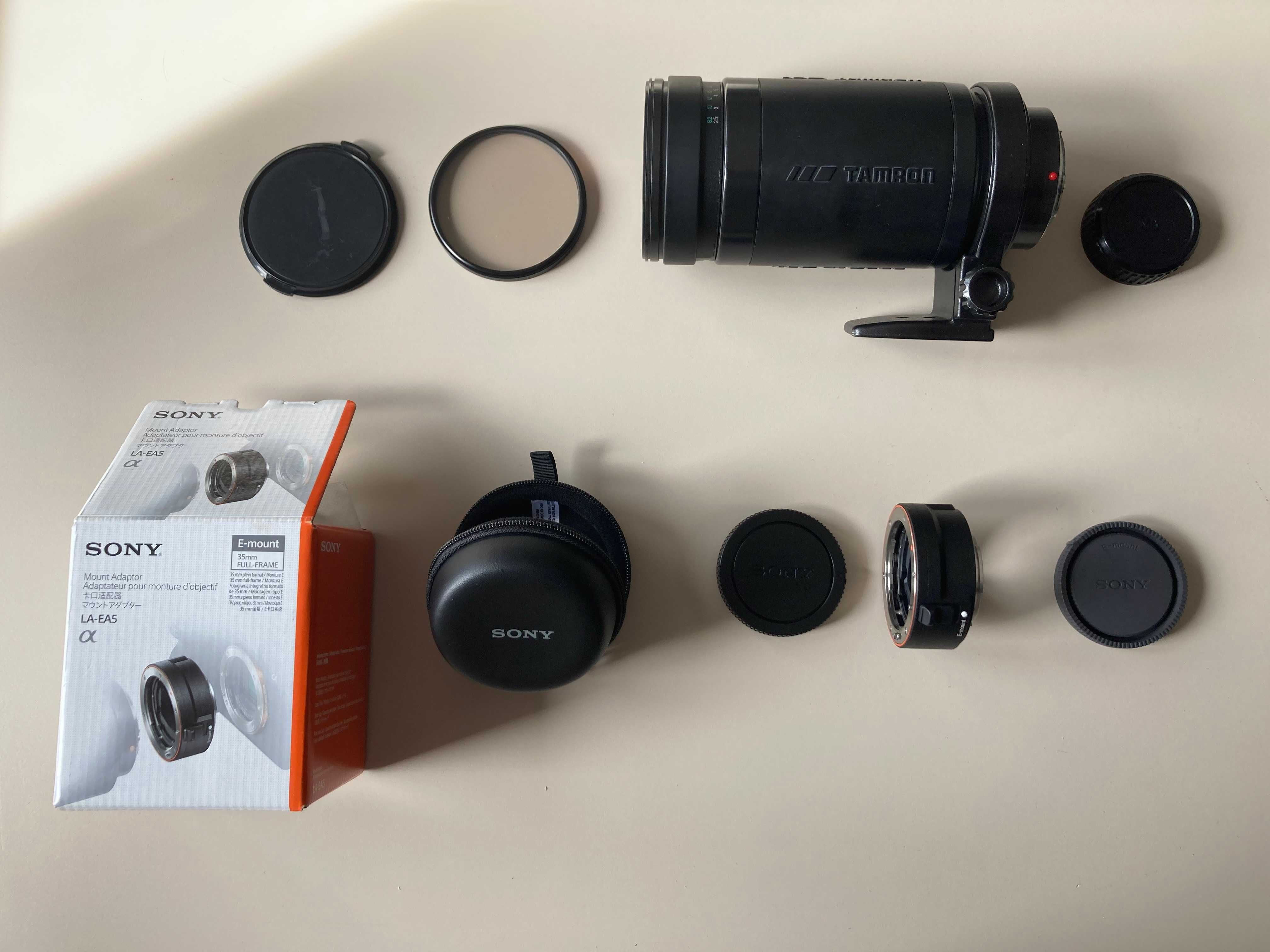 Teleobiektyw Tamron z adapterem do Sony