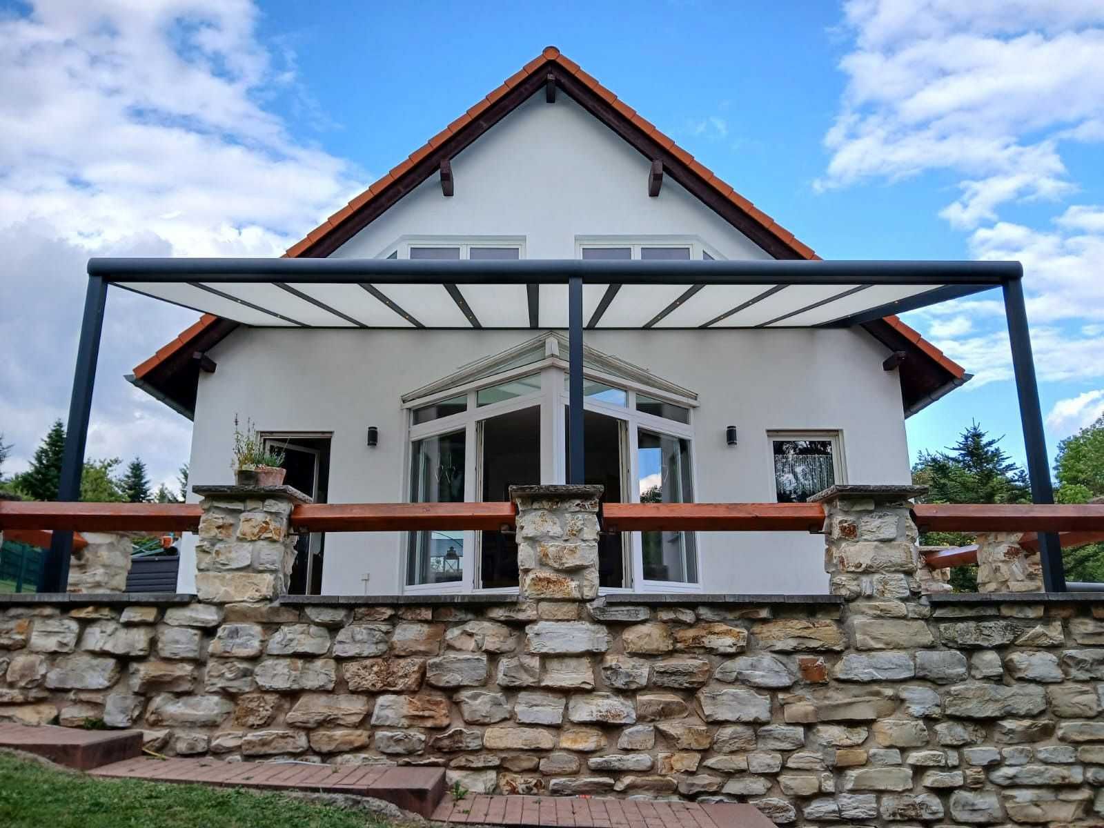 Zadaszenie Aluminiowe Zadaszenie Tarasowe Poliwęglan Szkło Restauracja