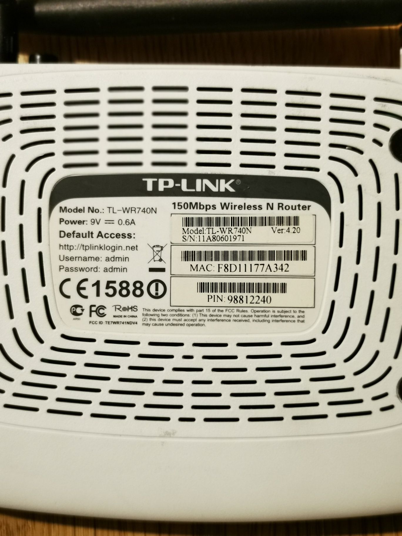 Router wifi TP-LINK TL-WR740N